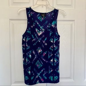 XS Navy Printed Tank